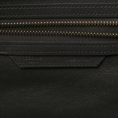 Celine Drummed Calfskin Nubuck Mini Tri-Color Luggage Chalk 6 of 9