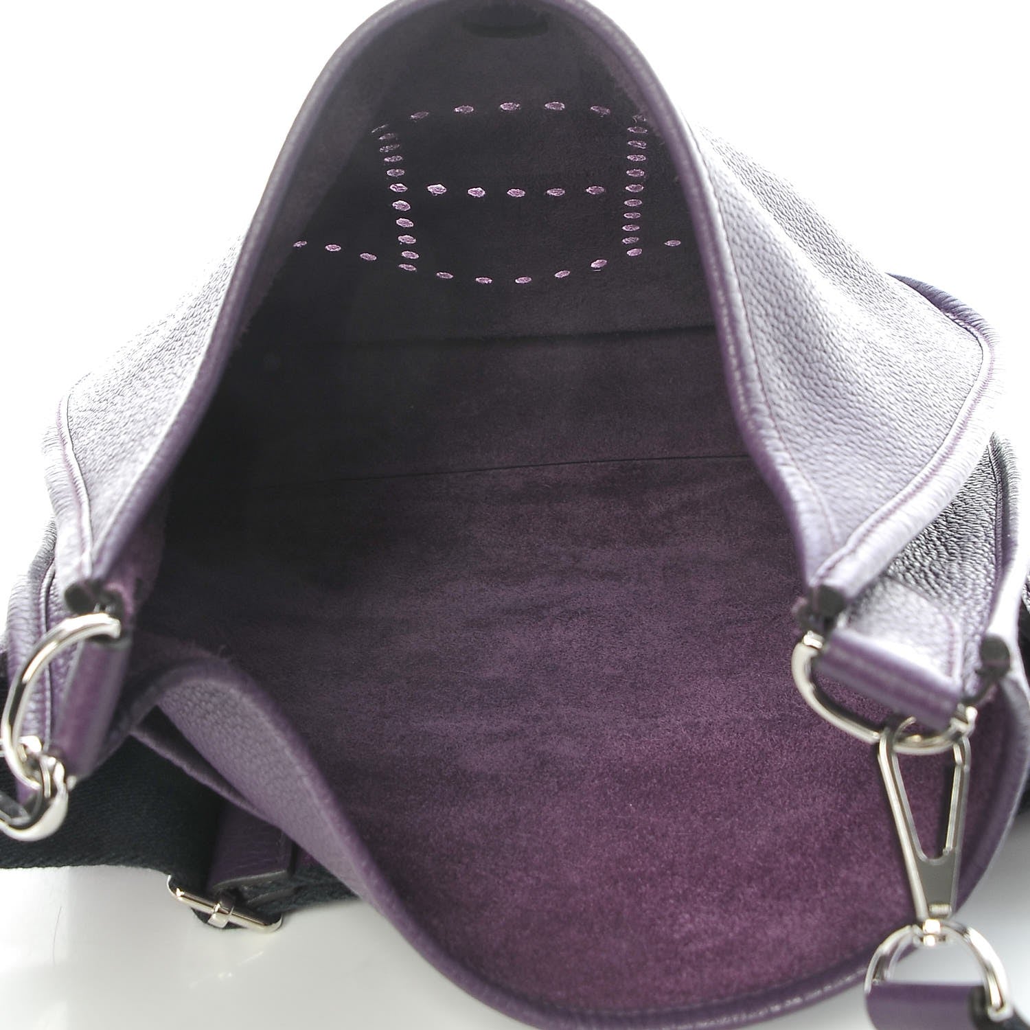 Hermes Taurillon Clemence Amazone Evelyne III PM Ultraviolet 5 of 7