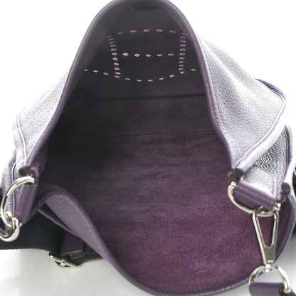 Hermes Taurillon Clemence Amazone Evelyne III PM Ultraviolet 5 of 7