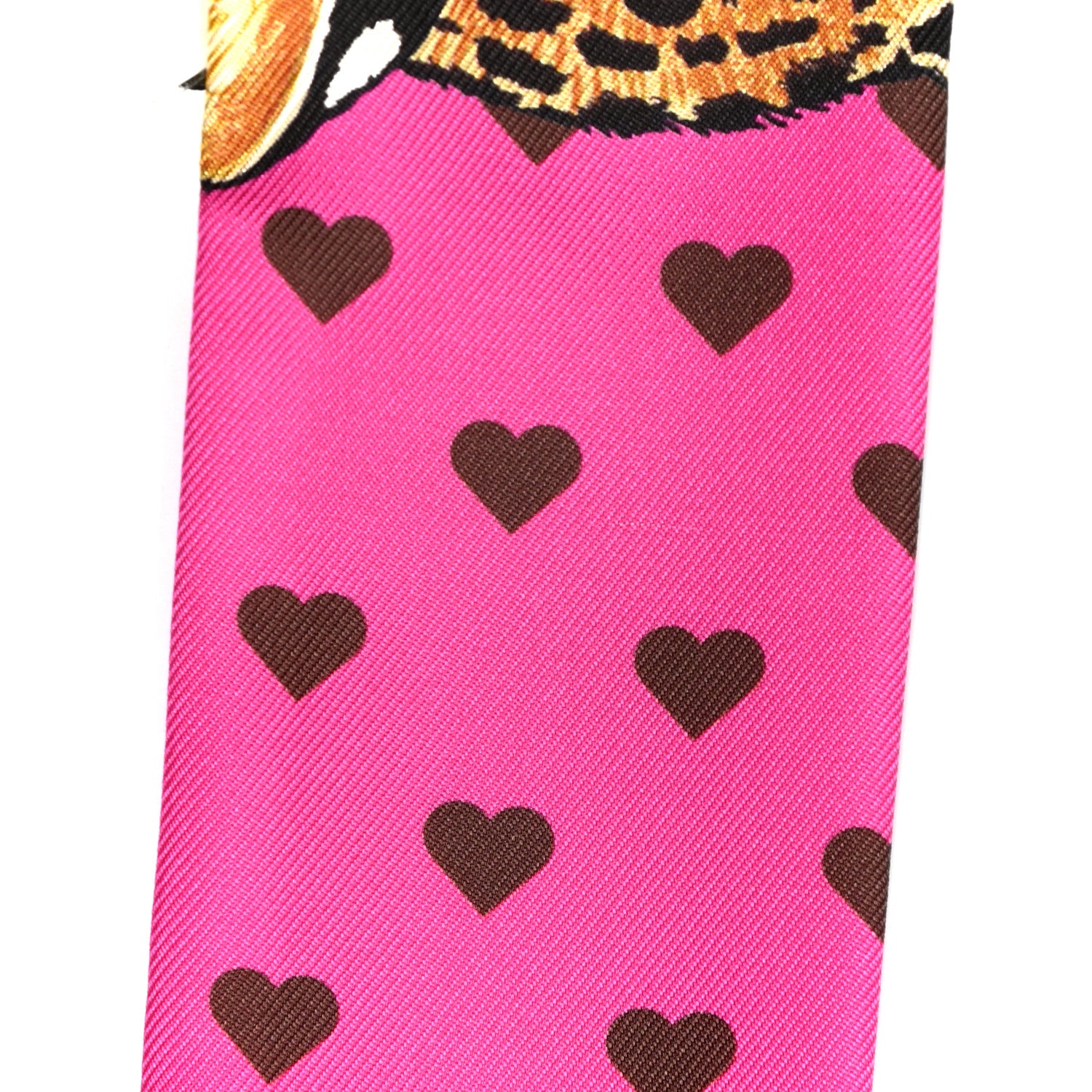 Hermes Silk Jungle Love Love Twilly Rose Vif Bleu Roy 6 of 6