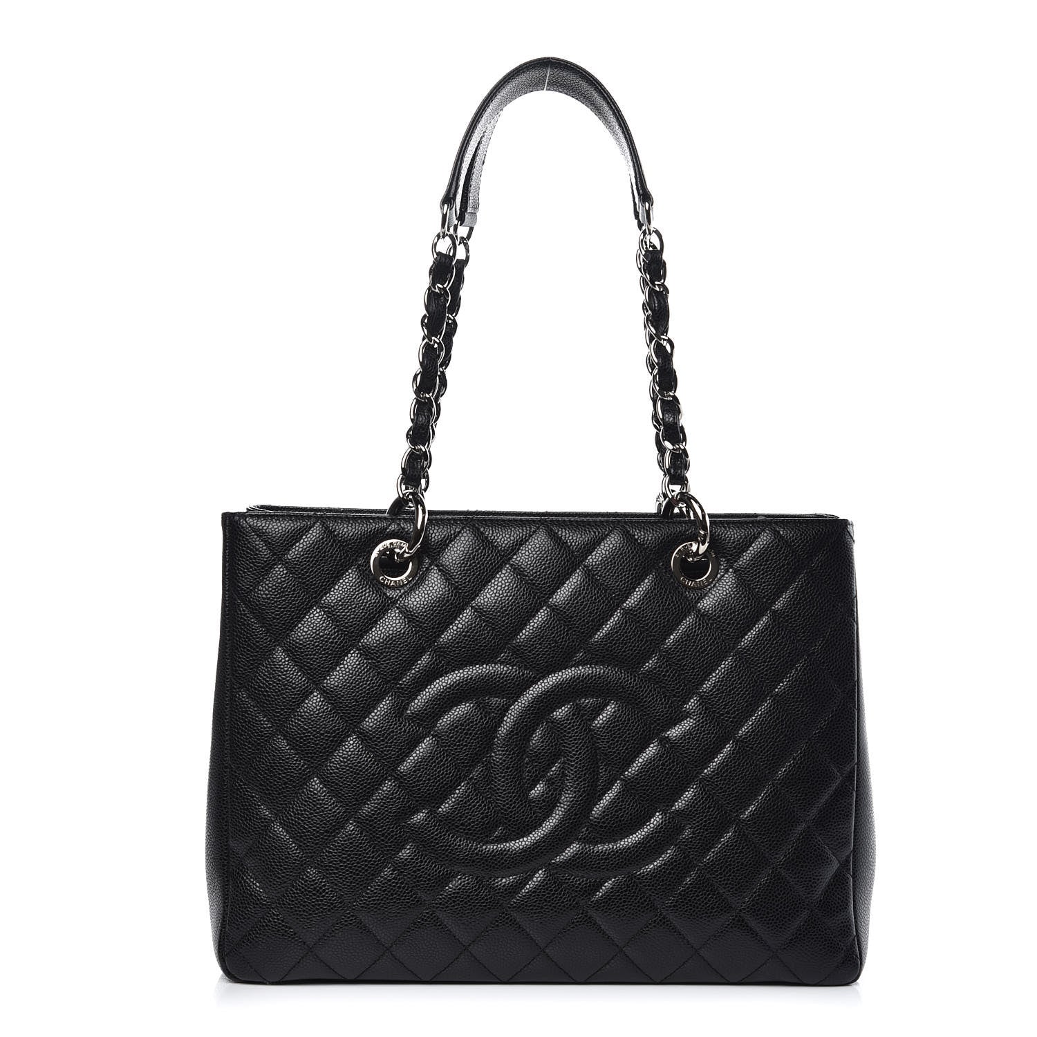 Chanel Caviar Quilted Grand Shopping Tote GST Black 1 of 12