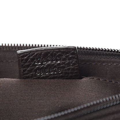 Gucci Monogram Studded Chain Clutch Dark Brown 7 of 10