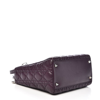 Christian Dior Lambskin Cannage Medium Lady Dior Purple 4 of 11
