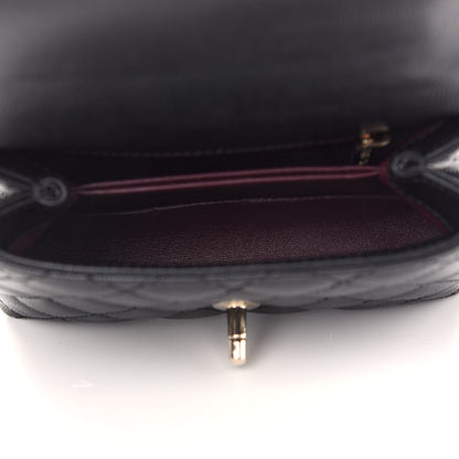 Chanel Caviar Quilted Extra Mini Coco Handle Flap Black 5 of 9