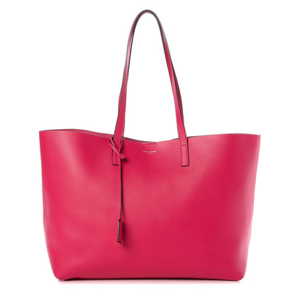 Saint Laurent Calfskin Large Shopping Tote Fuchsia 1 of 11