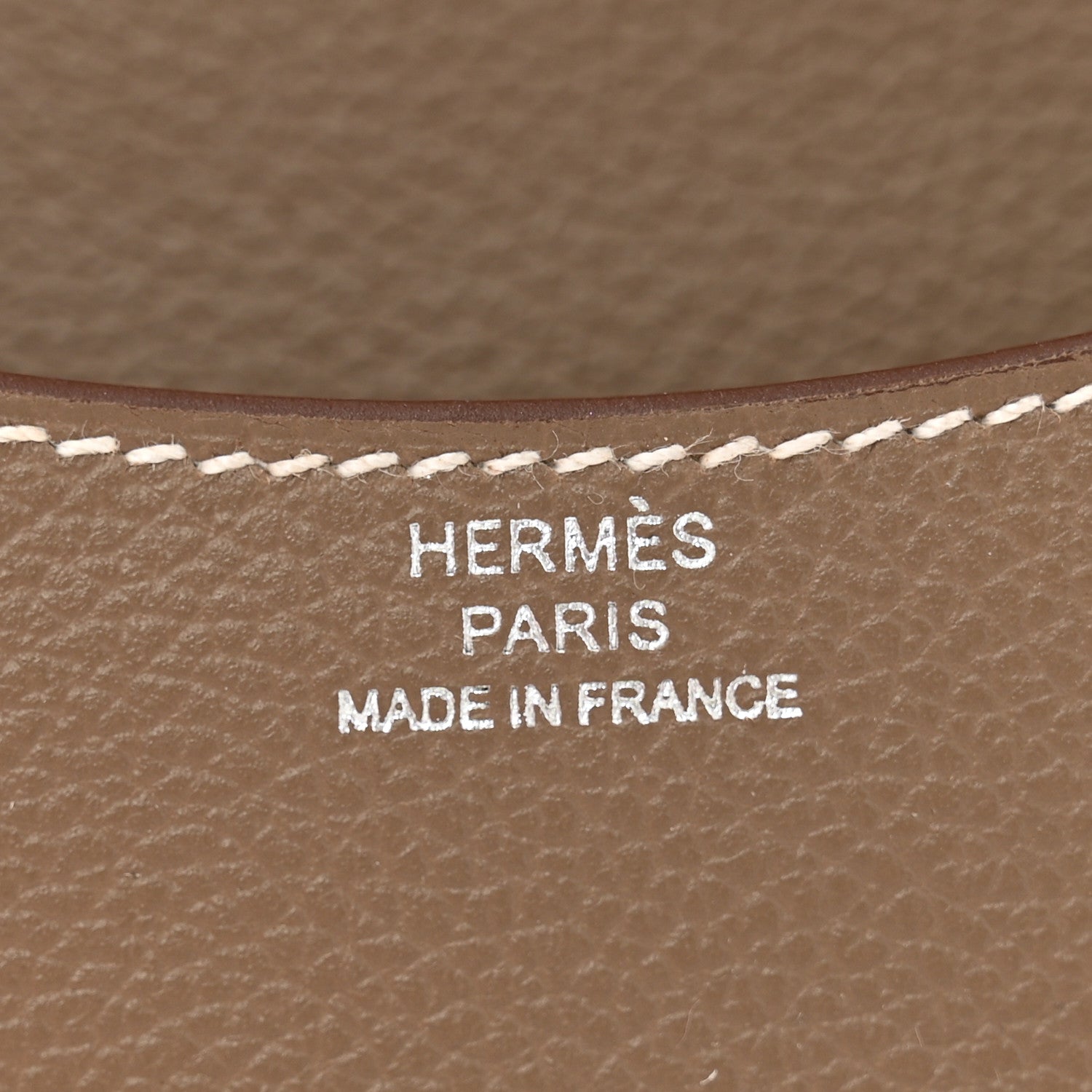 Hermes Evercolor Constance Slim Wallet Etoupe 7 of 10