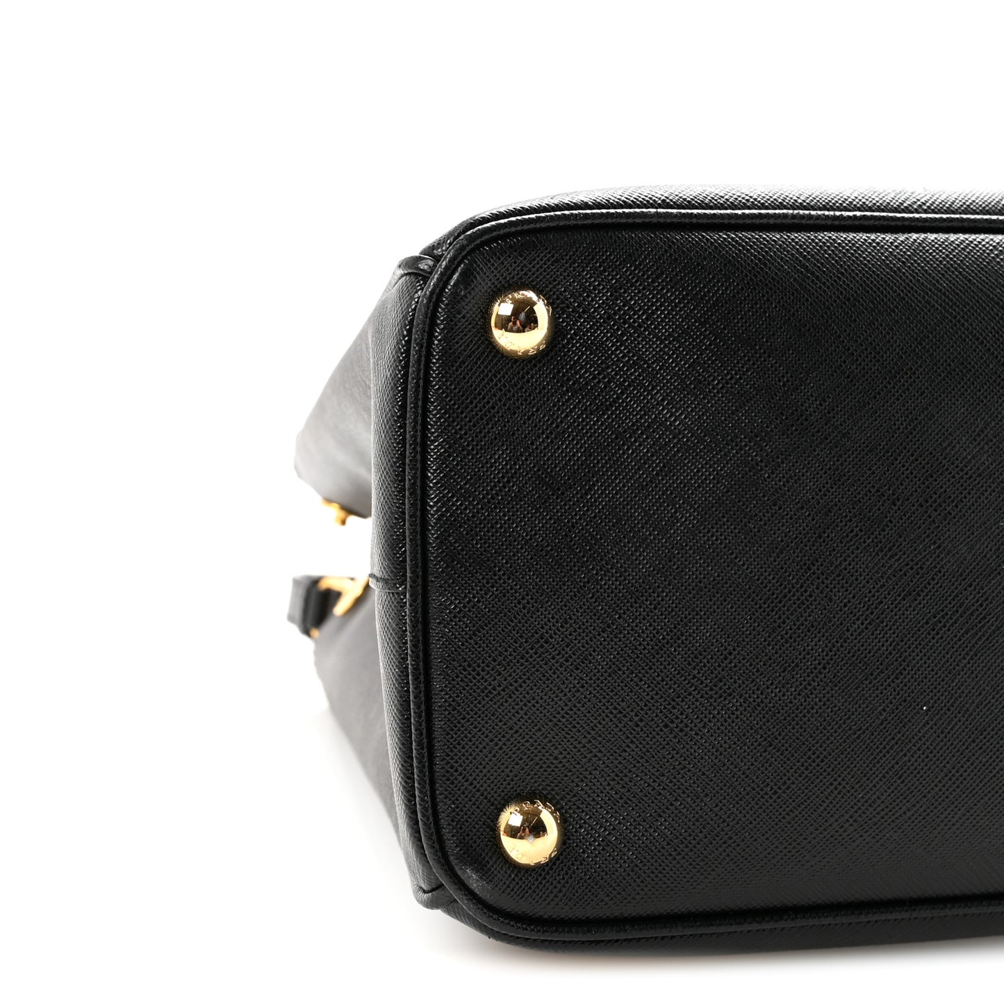 Saffiano Lux Large Galleria Double Zip Tote Black