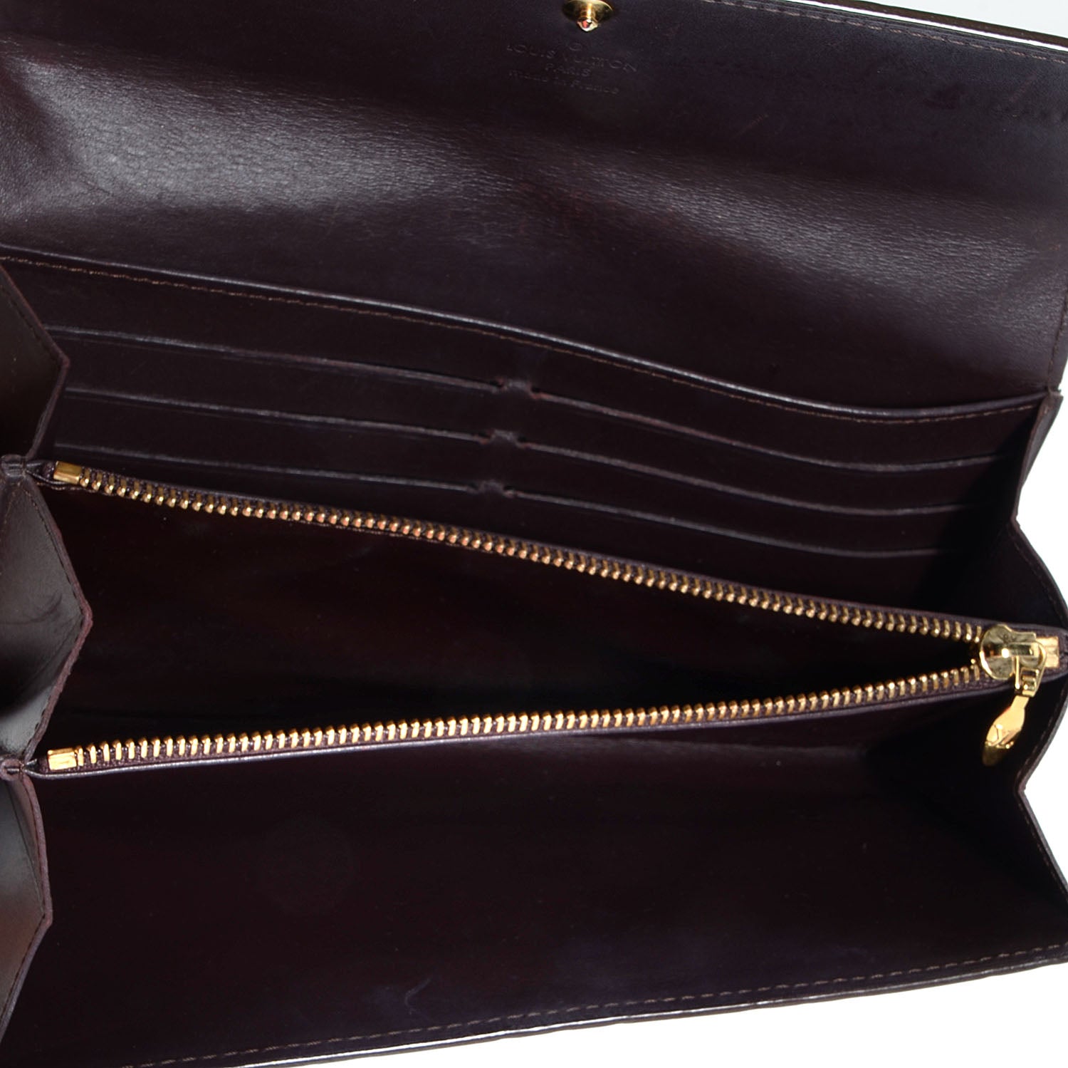 Louis Vuitton Vernis Sarah Wallet Amarante 7 of 7