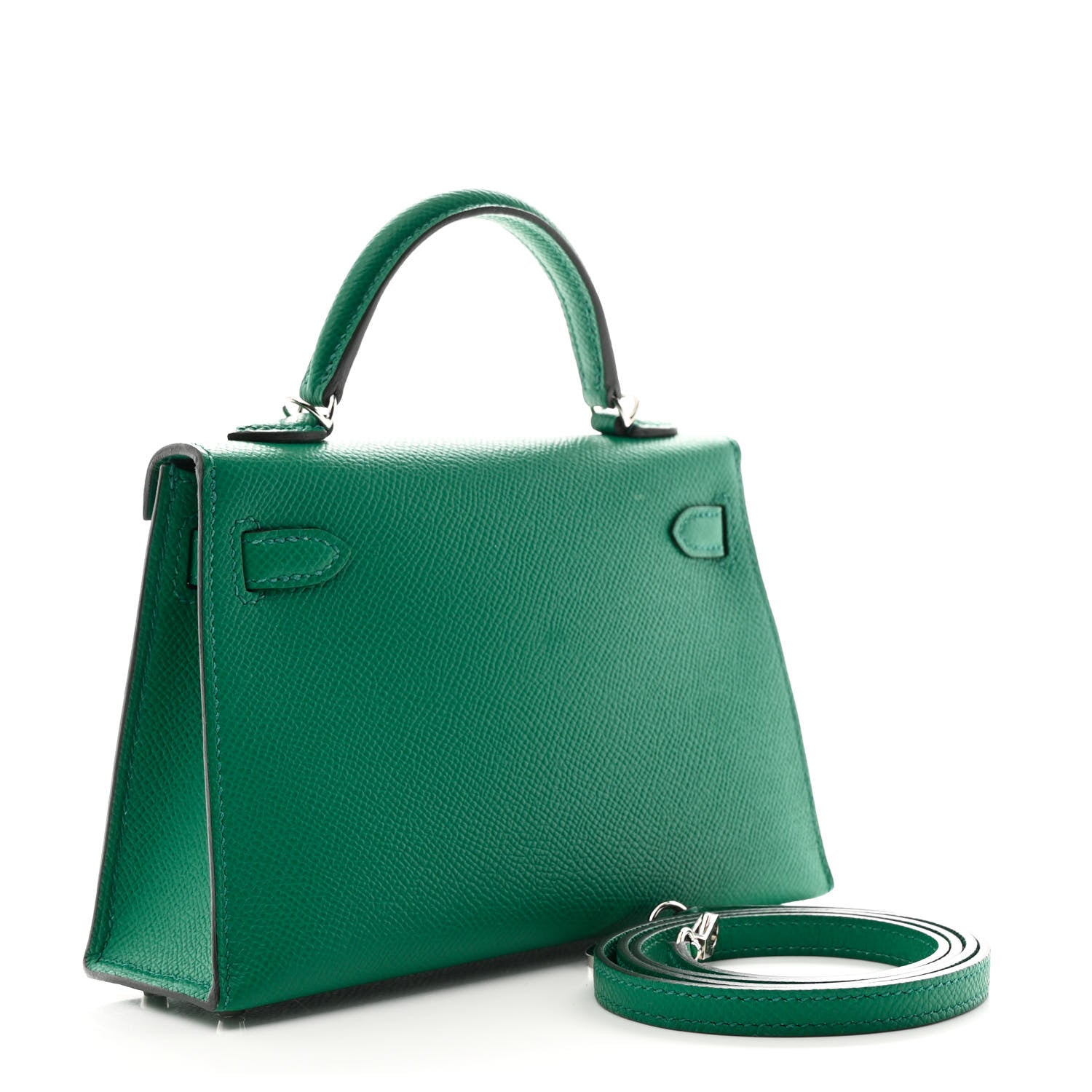 Hermes Epsom Mini Kelly Sellier 20 Vert Vertigo 3 of 10