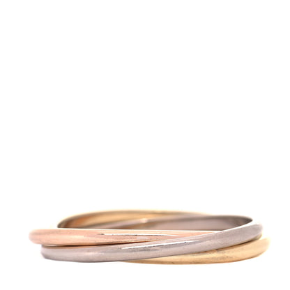 Cartier 18K Pink Yellow White Gold Extra Small Cartier Trinity Ring 53 6.5 3 of 5