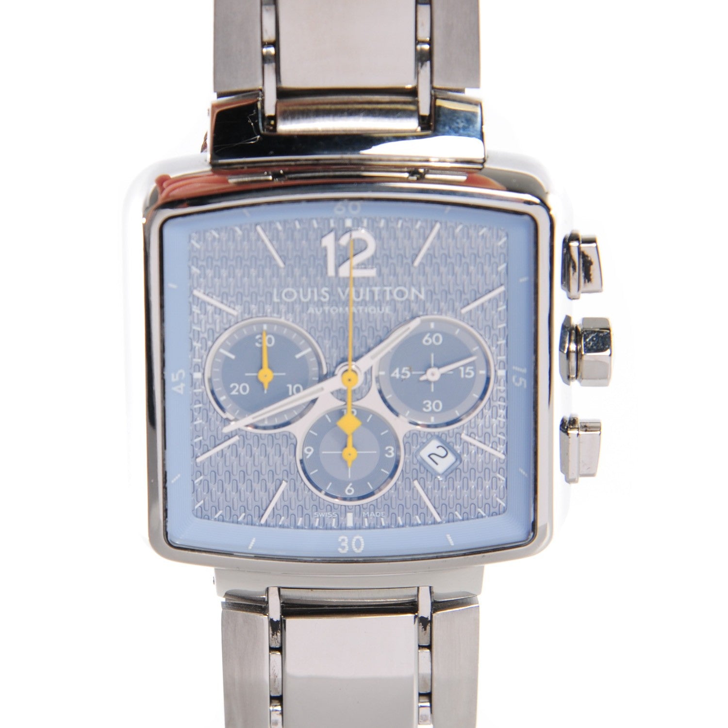 Louis Vuitton Stainless Steel 41mm Speedy Chronograph Automatic Watch Blue 1 of 8
