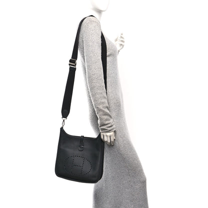 Hermes Taurillon Clemence Evelyne III PM Black 2 of 11
