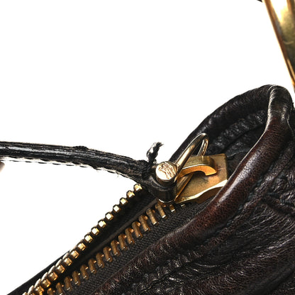 Burberry Calfskin Malika Hobo Dark Brown 10 of 11