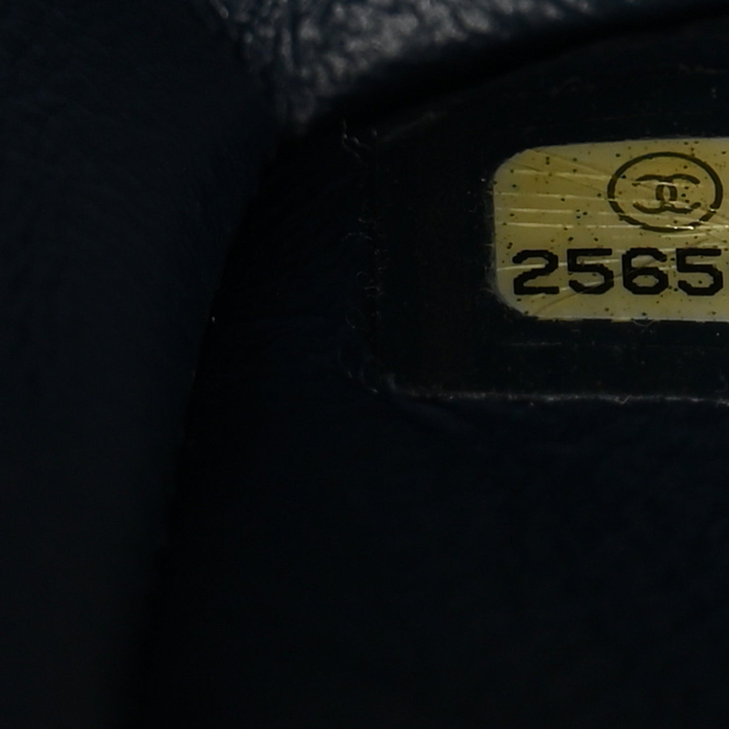 Iridescent Caviar Quilted Mini Rectangular Flap Dark Blue