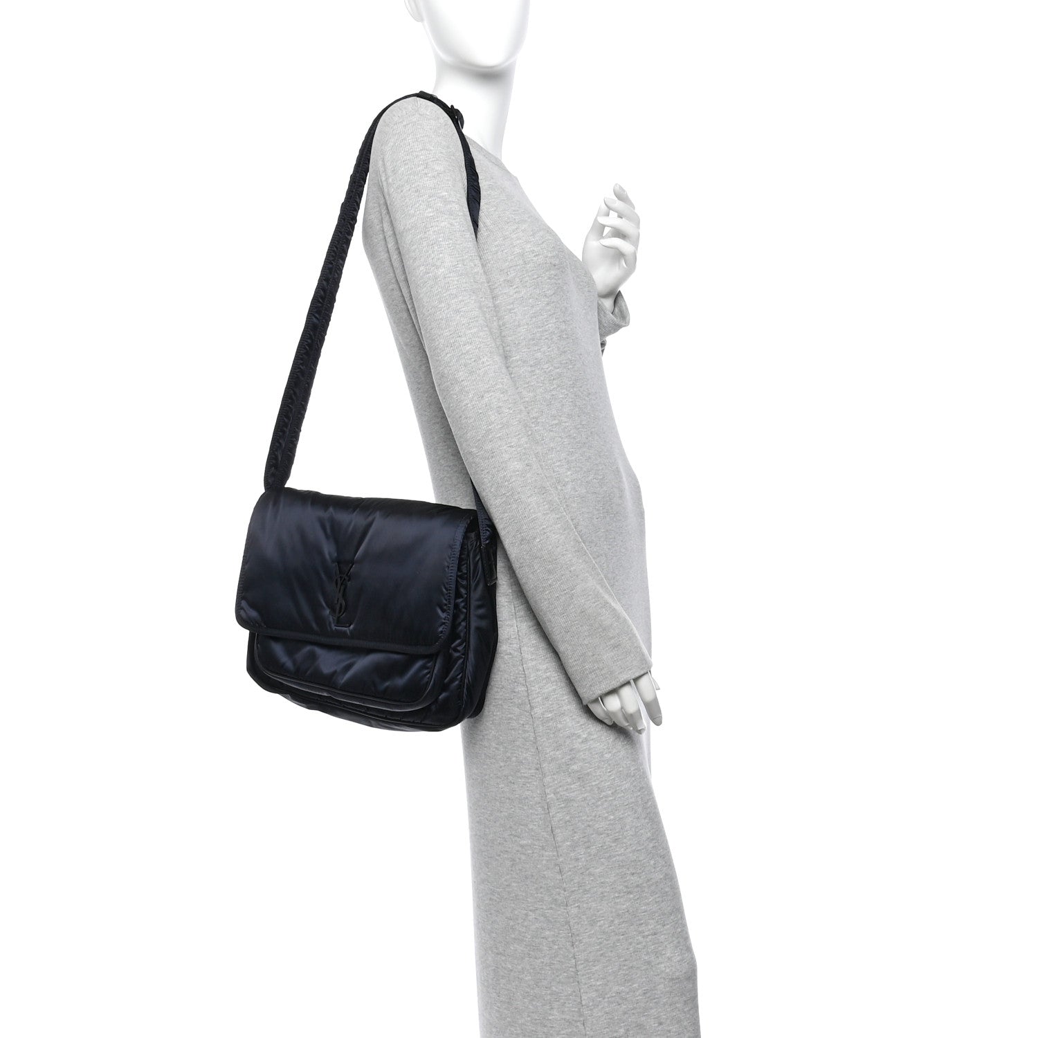 Saint Laurent Econyl Nylon Niki Messenger Black 2 of 10