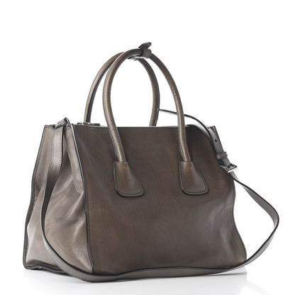 Prada Glace Calf Twin Pocket Tote Marmo 2 of 8