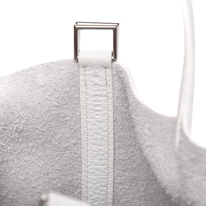 Hermes Taurillon Clemence Picotin Lock 18 PM White 9 of 10