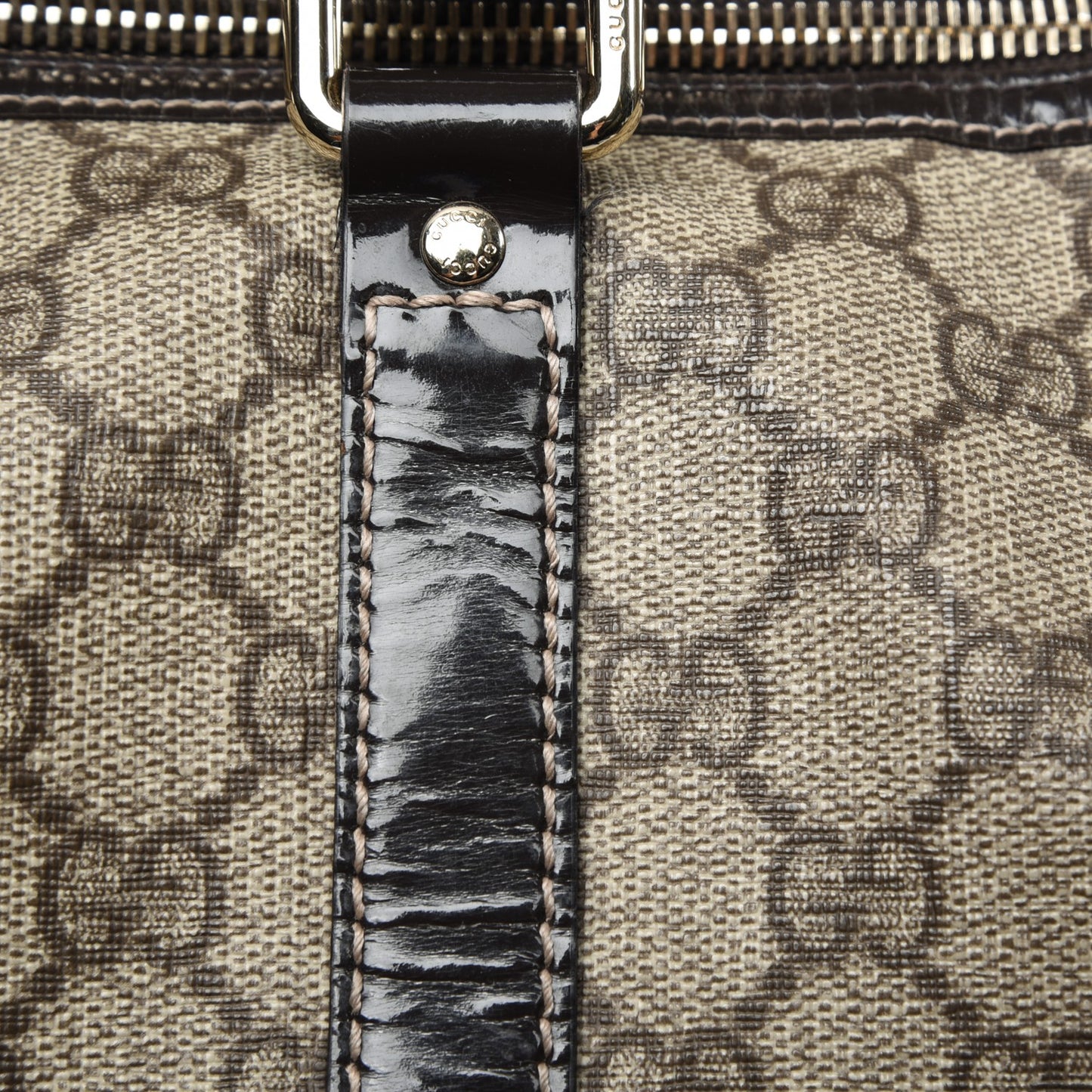 GG Plus Monogram Medium Joy Boston Dark Brown