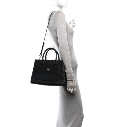 Chanel Grained Calfskin Small Neo Executive Shopper Tote Black 2 of 10
