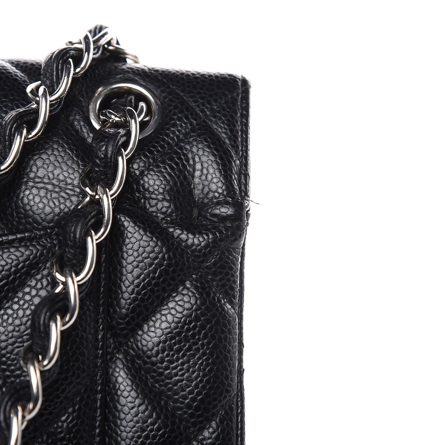 Chanel Caviar Quilted Jumbo Double Flap Black 10 of 15