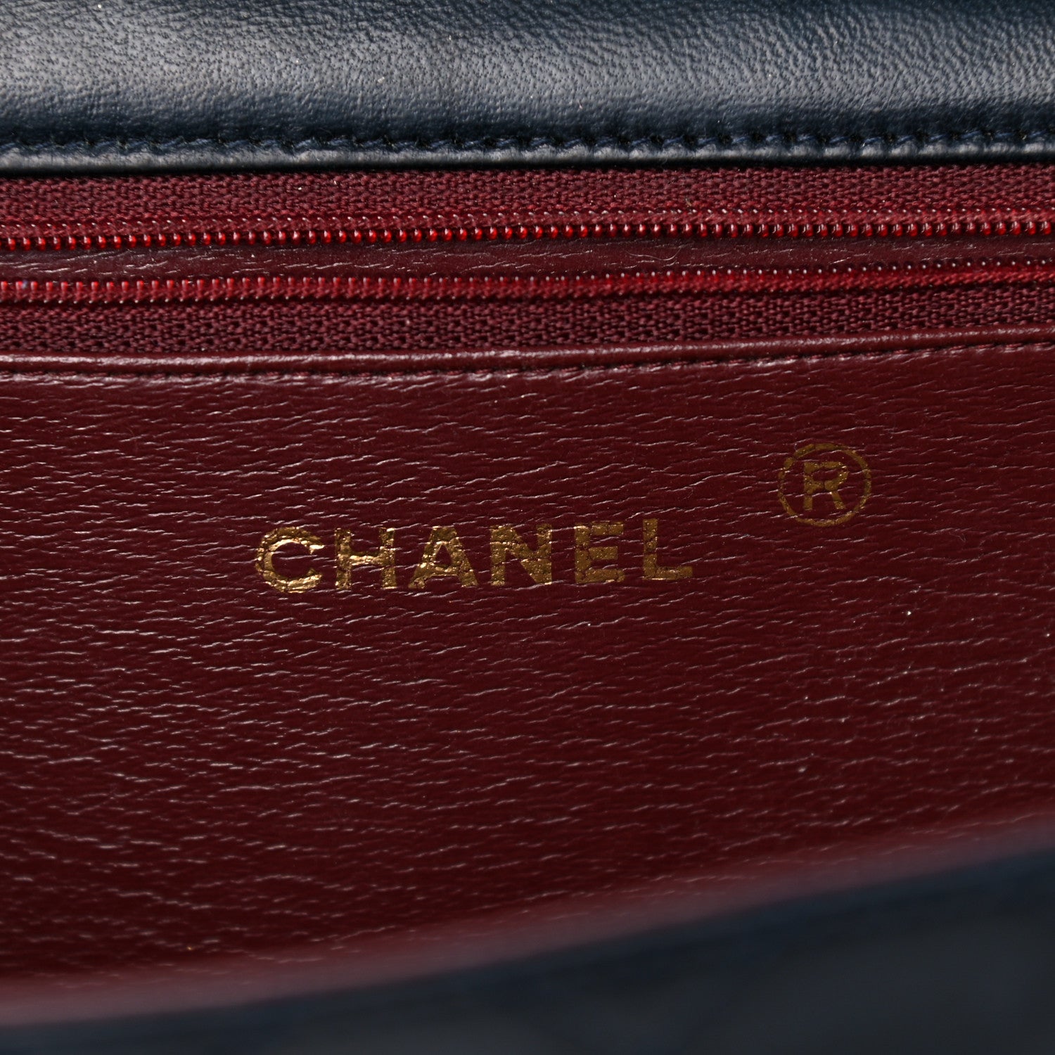 Chanel Lambskin Quilted Medium Single Flap Navy 8 of 25