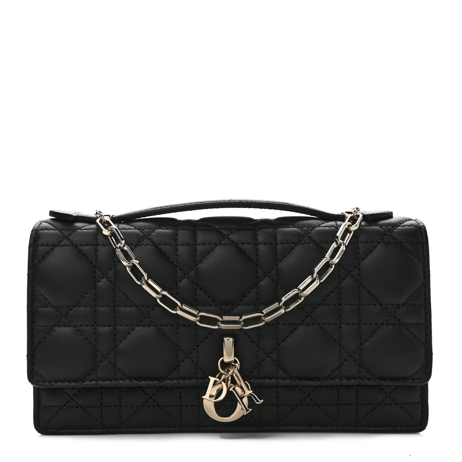 Christian Dior Lambskin Cannage Mini My Dior Bag Black 1 of 8