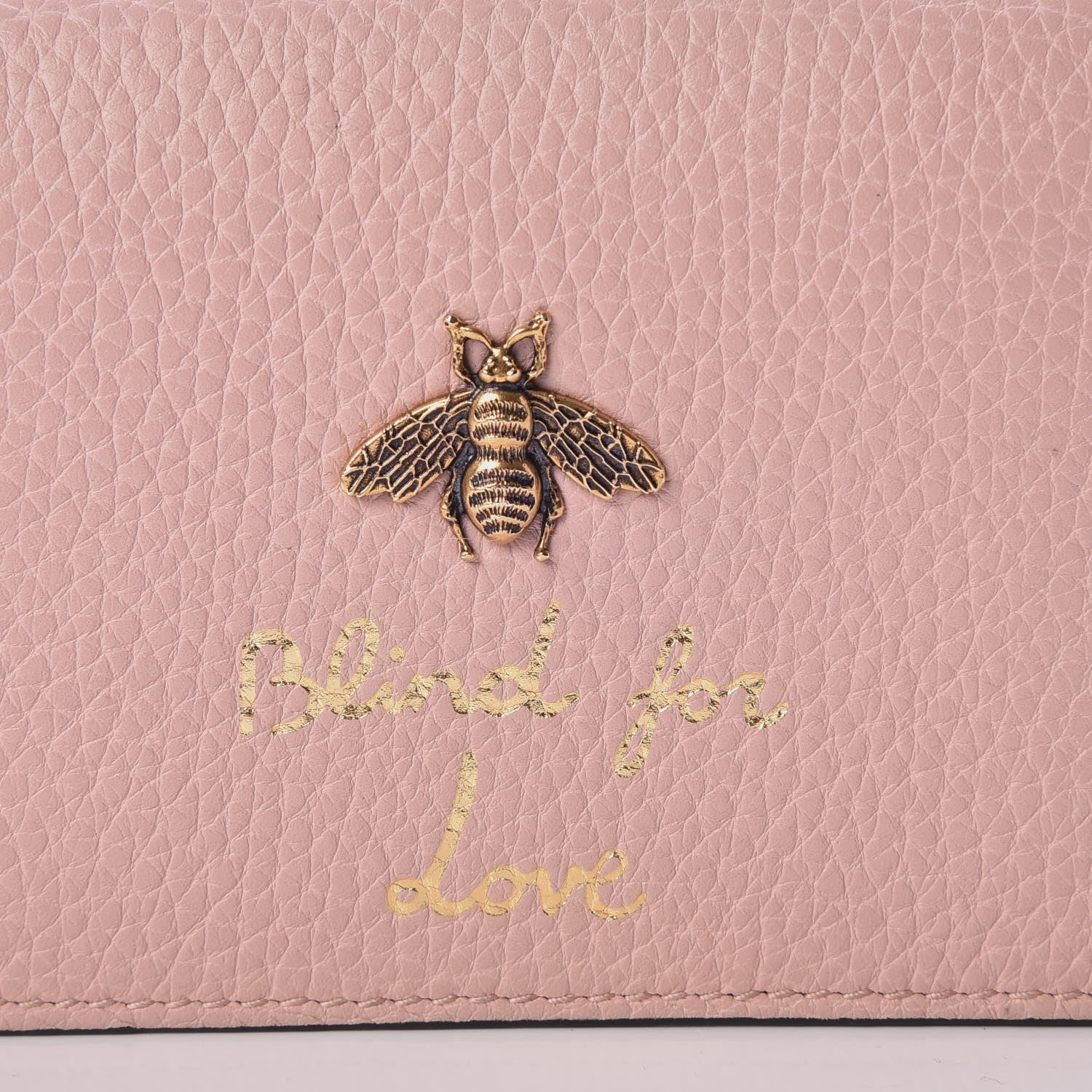 Gucci Cellarius Calfskin Blind for Love Animalier Card Case Perfect Pink 8 of 10