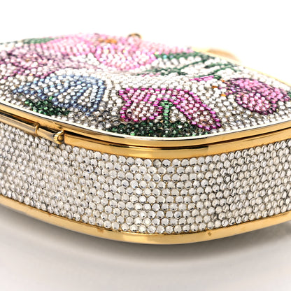 Judith Leiber Swarovski Crystal Floral Miniaudiere Clutch 8 of 21