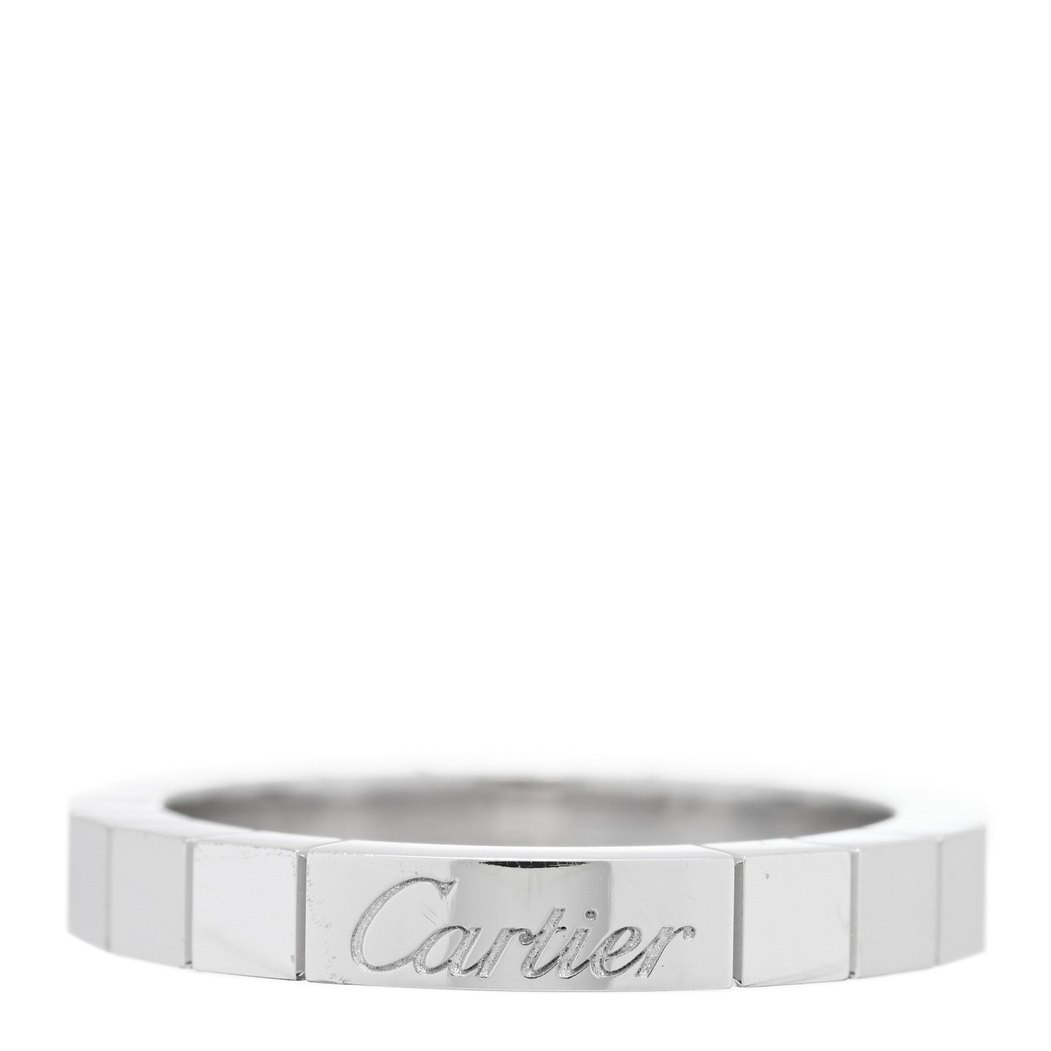 Cartier 18K White Gold Lanieres Ring 53 6.5 1 of 4