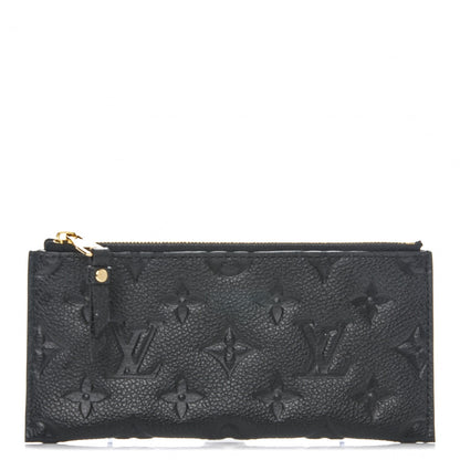 Louis Vuitton Empreinte Curieuse Wallet Zippered Insert Black 1 of 6