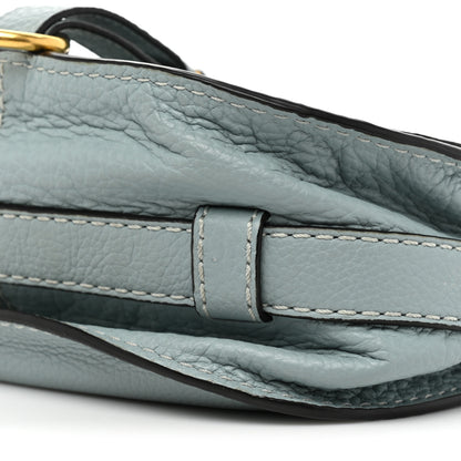 Chloe Calfskin Mini Marcie Round Crossbody Bag Faded Blue 8 of 12