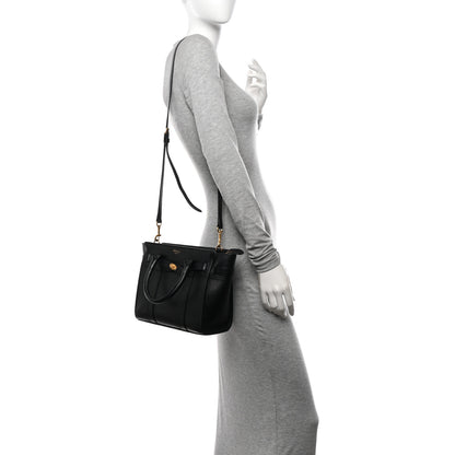 Mulberry Classic Grain Small Bayswater Zip Tote Black 2 of 9