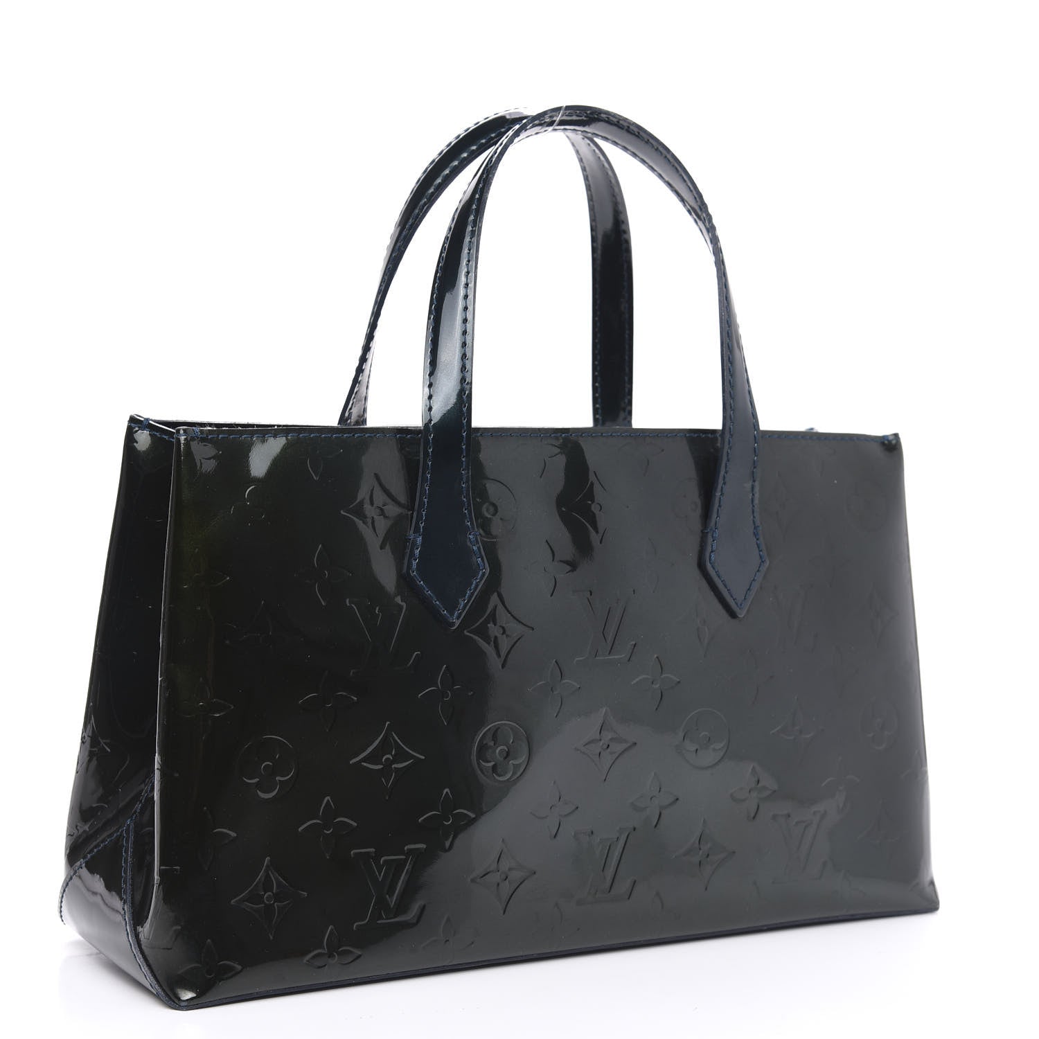 Louis Vuitton Vernis Wilshire PM Blue Nuit 3 of 9