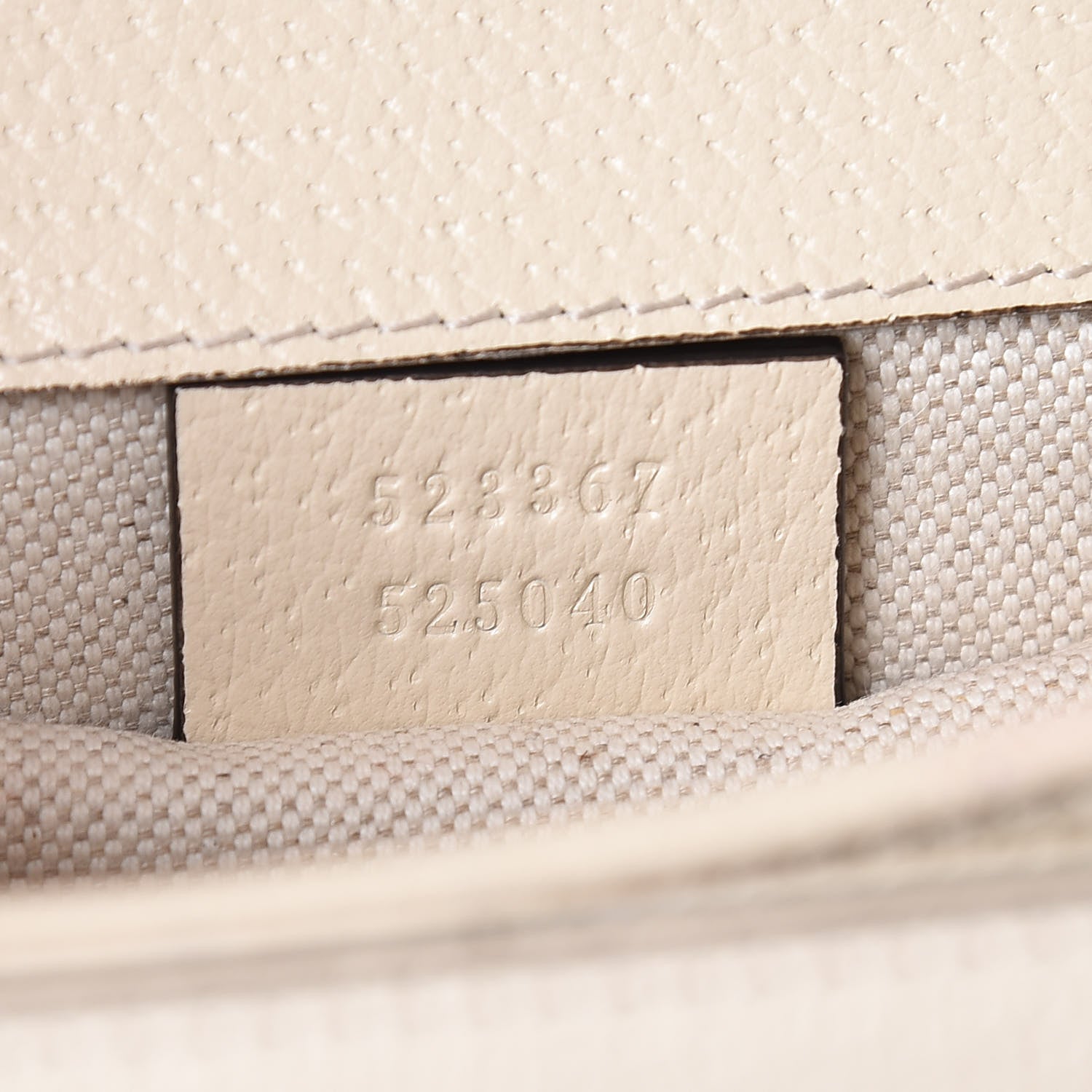 Gucci Textured Calfskin Crystal Bamboo Web Mini Dionysus Top Handle Bag Mystic White 9 of 9