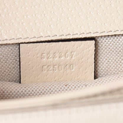 Gucci Textured Calfskin Crystal Bamboo Web Mini Dionysus Top Handle Bag Mystic White 9 of 9