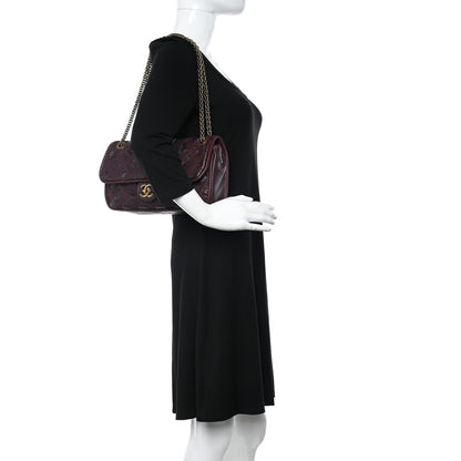 Chanel Calfskin Quilted Stitch Flap Plum 2 of 10