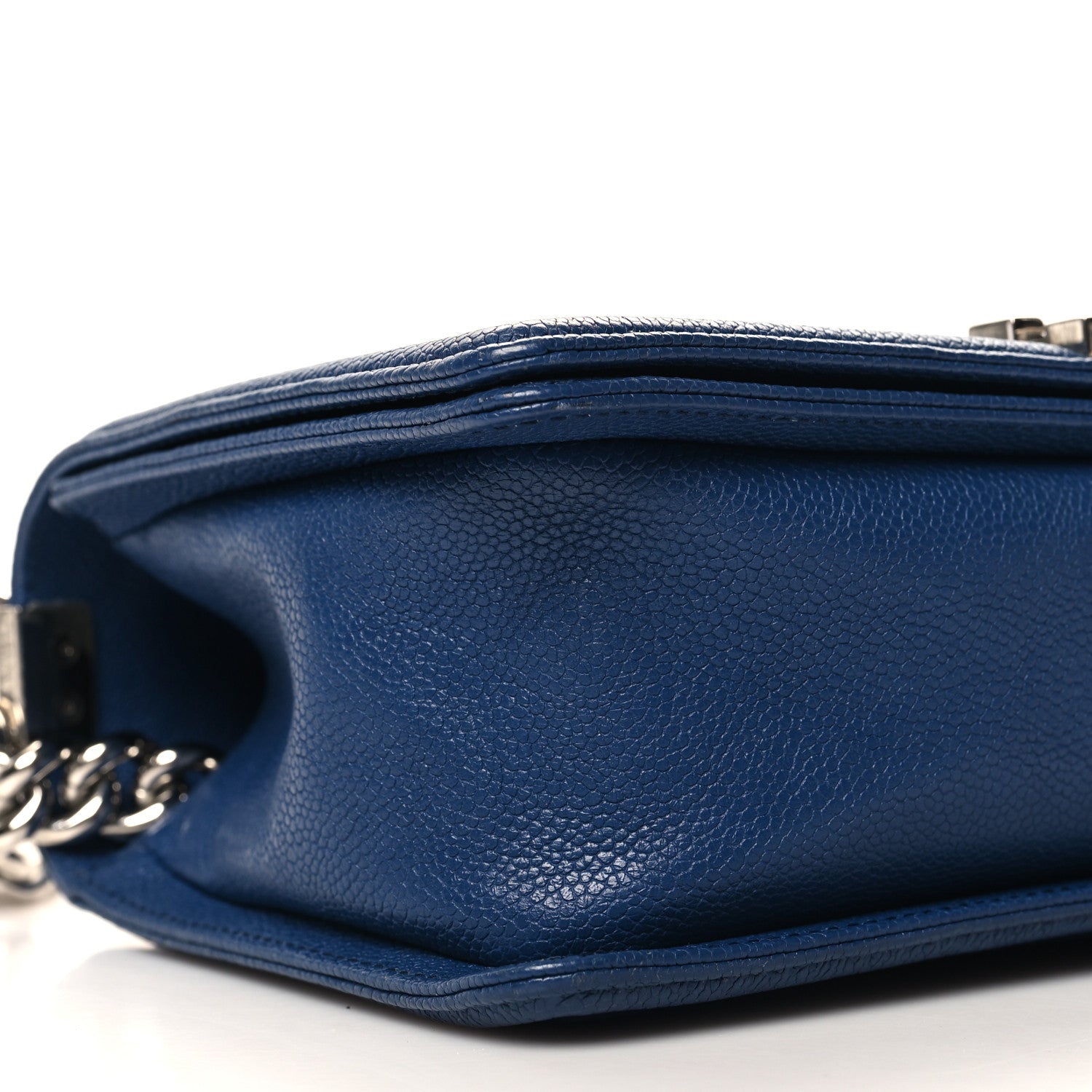 Chanel Caviar Quilted Medium Boy Flap Dark Blue 9 of 10