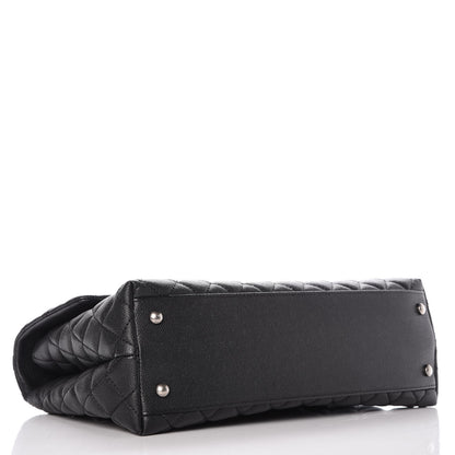 Chanel Caviar Quilted Medium Coco Handle Flap Black 5 of 11