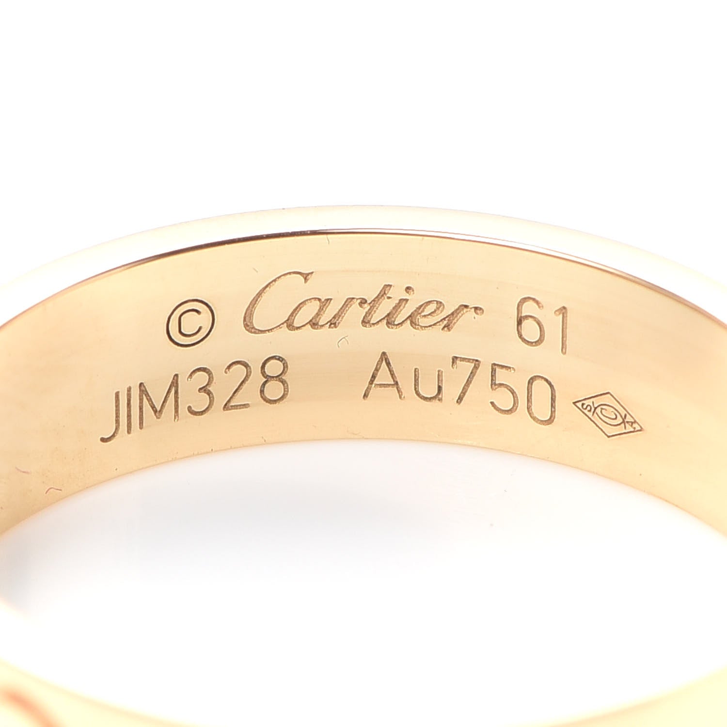 Cartier 18K Yellow Gold 5.5mm LOVE Ring 61 9.5 4 of 7