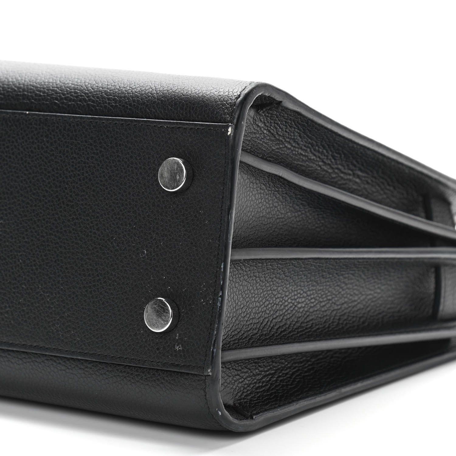 Saint Laurent Grained Calfskin Baby Sac De Jour Black 11 of 11