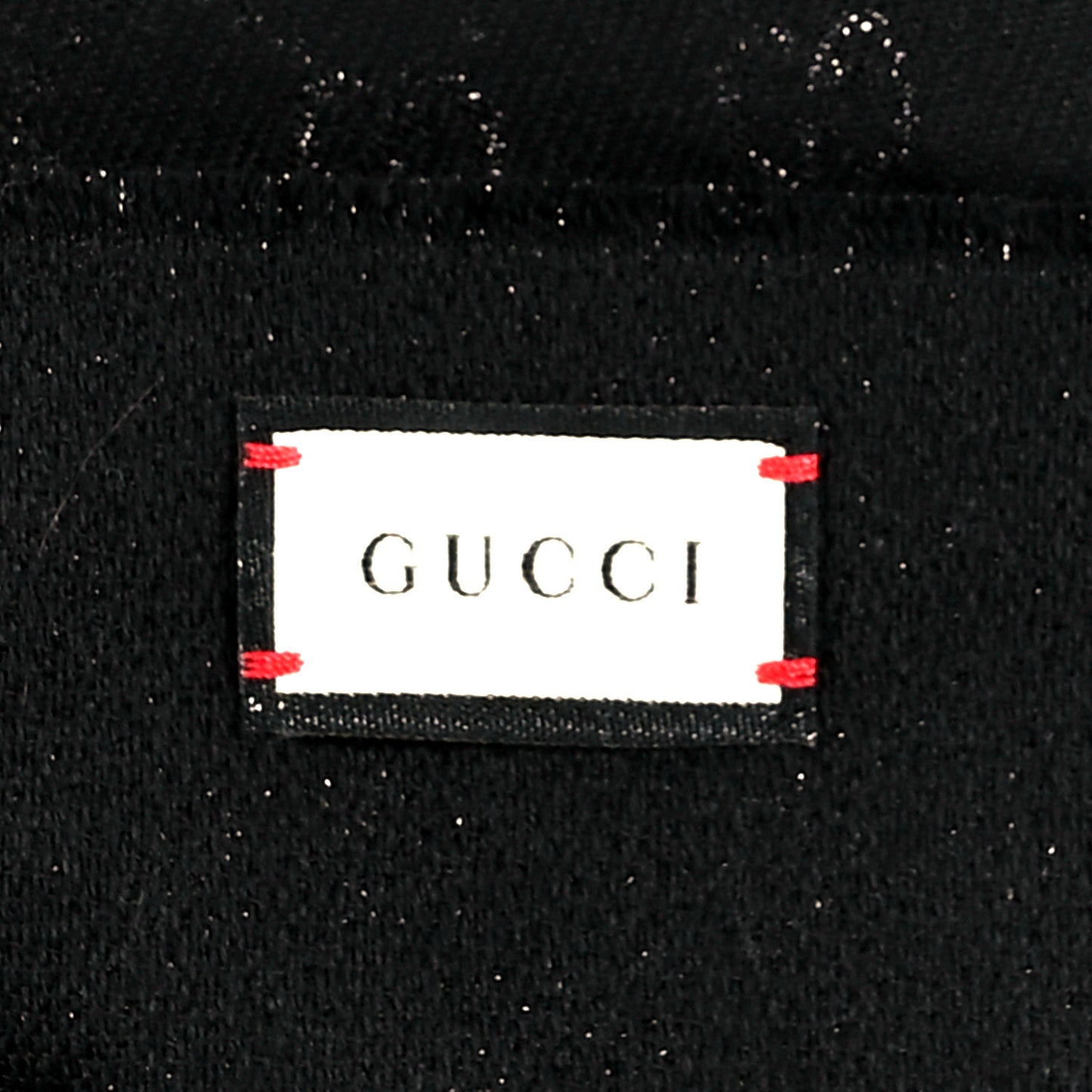 Cashmere GG Monogram Gem Lux Scarf Black