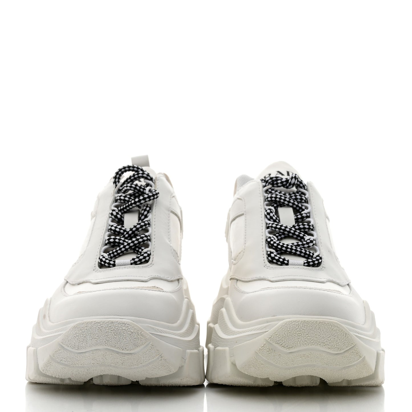 Nylon Nevada Calfskin Mens Pegassus Sneakers 5 White