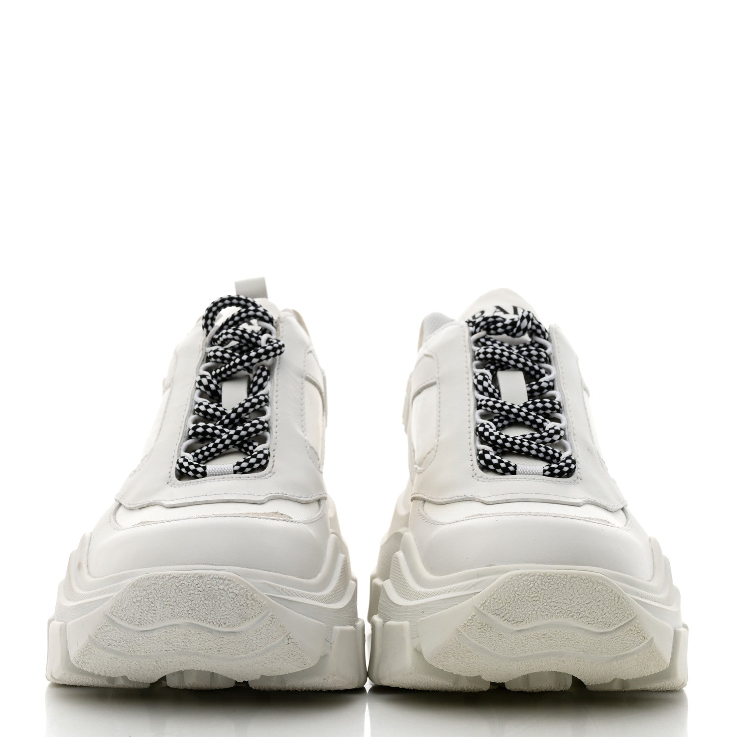 Prada Nylon Nevada Calfskin Mens Pegassus Sneakers 5 White 2 of 9