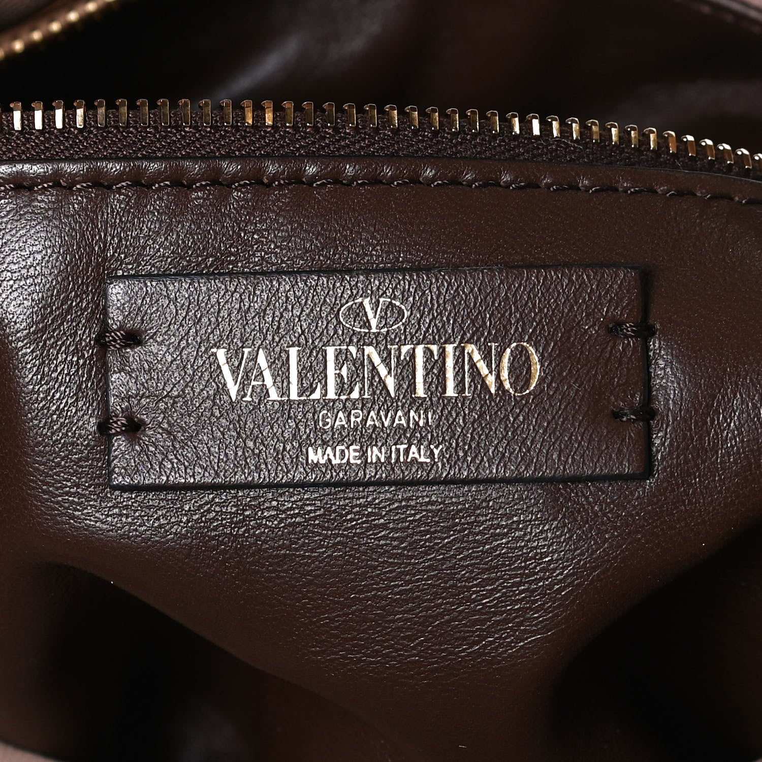 Valentino Garavani Nappa Small Roman Stud Hobo Rose Cannelle 5 of 9