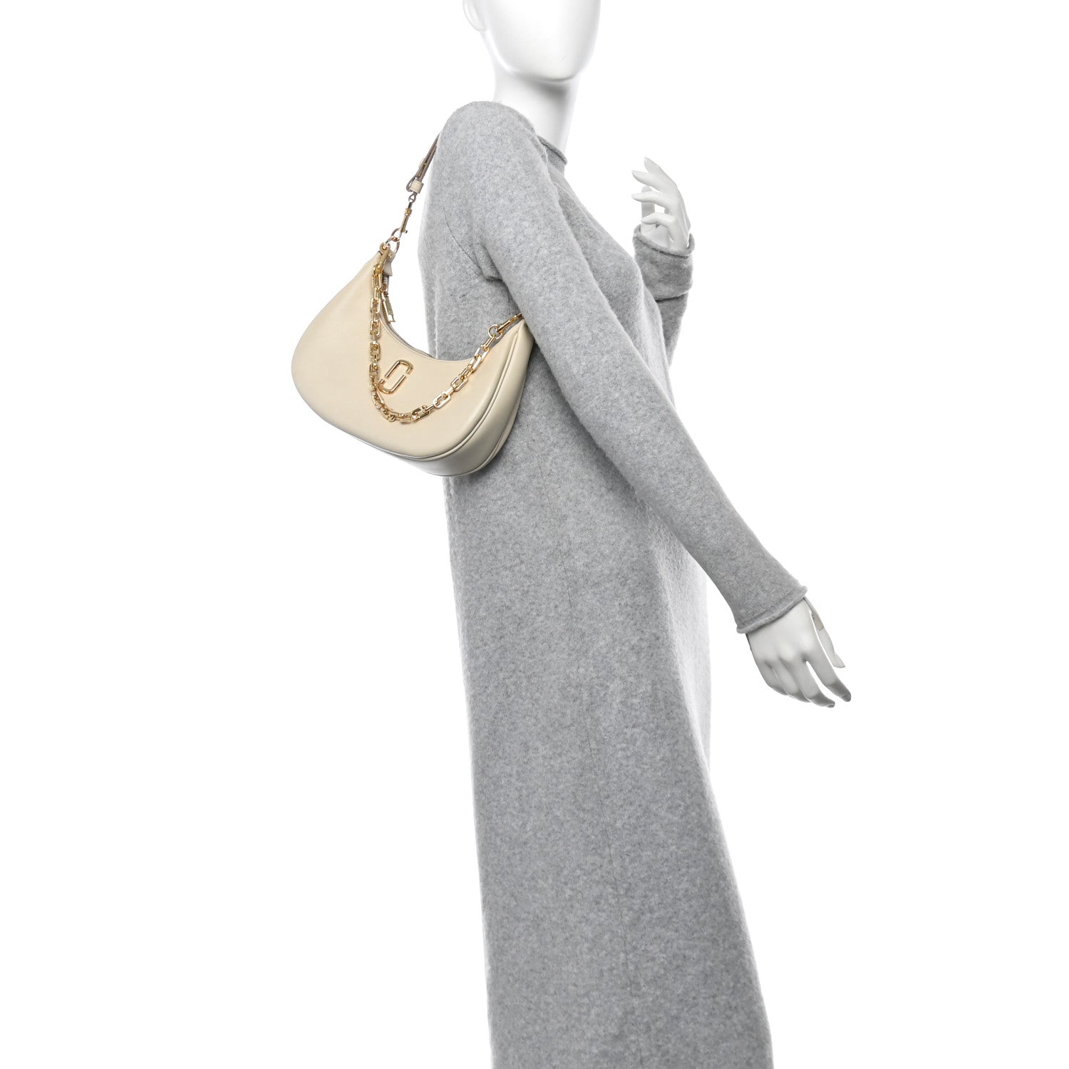 Marc Jacobs Calfskin The Curve Bag Cloud White 2 of 11
