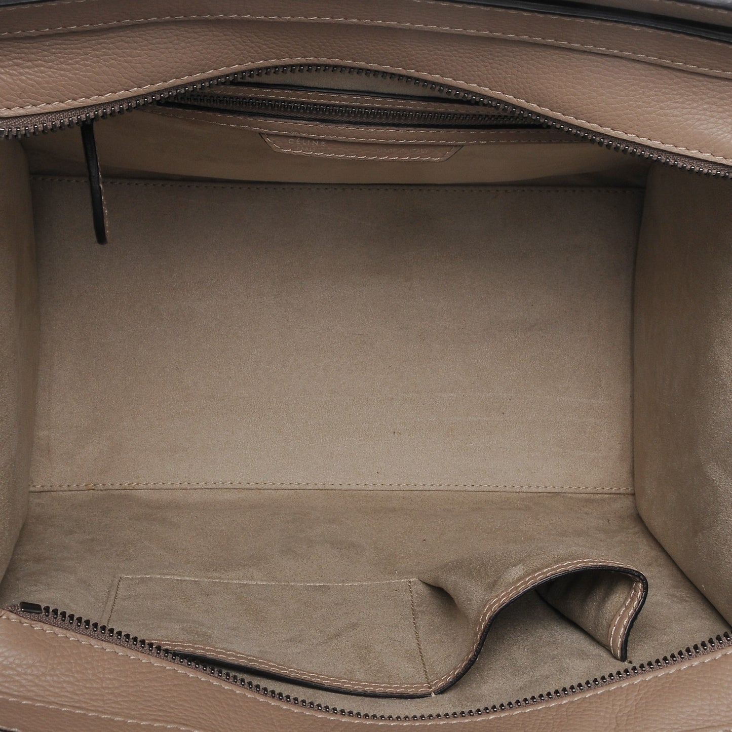 Drummed Calfskin Mini Luggage Dune
