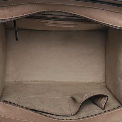 Celine Drummed Calfskin Mini Luggage Dune 5 of 6
