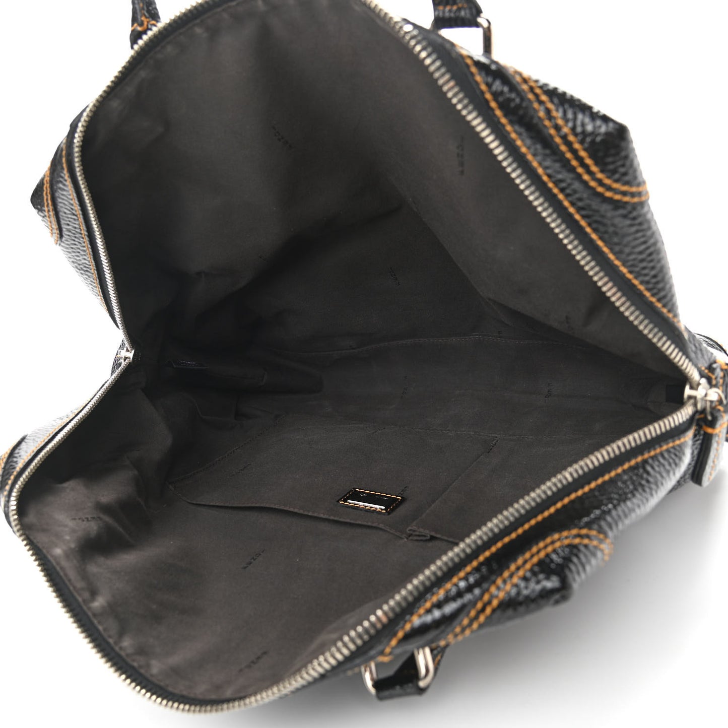 Grained Calfskin Large B Mix Tote Black
