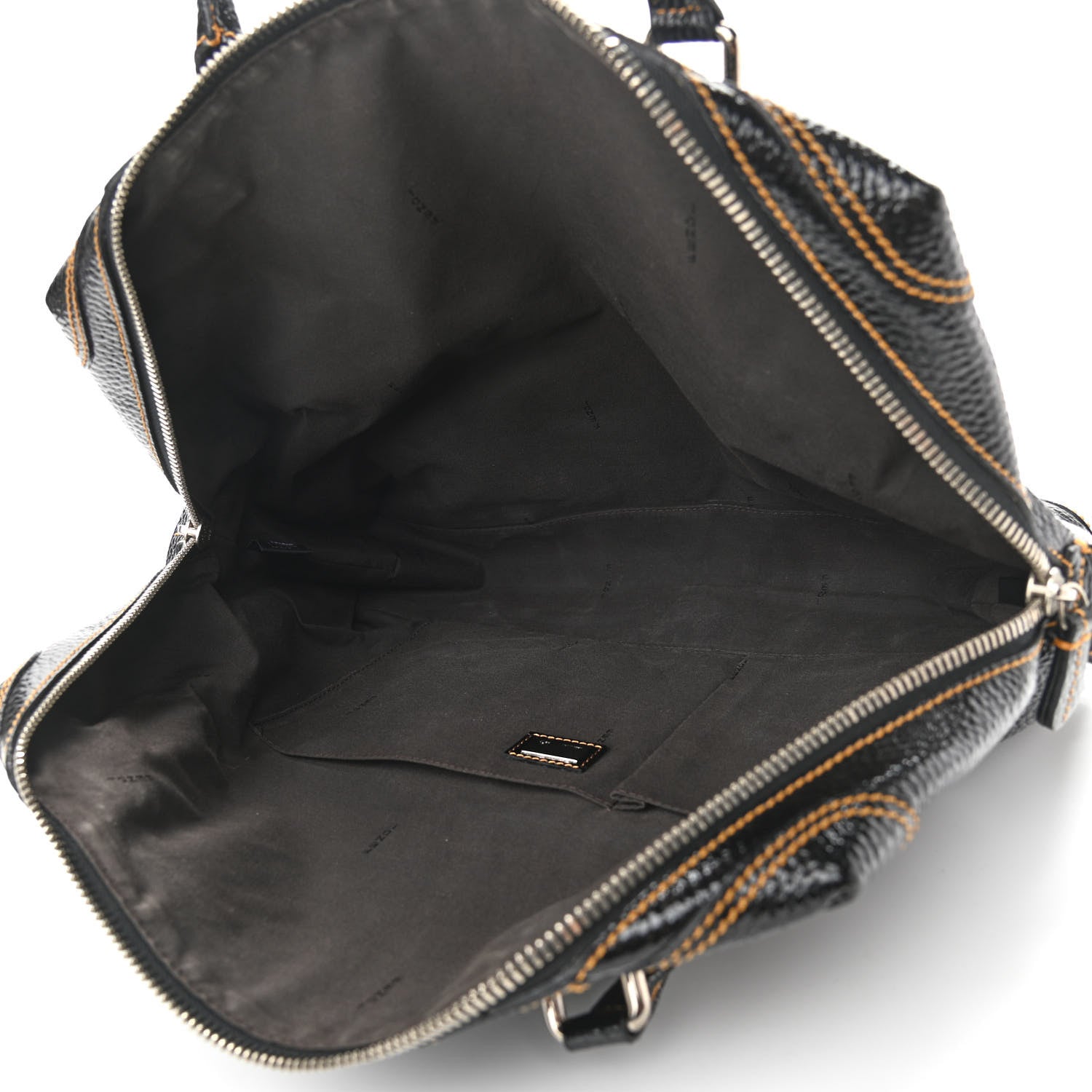 Fendi Grained Calfskin Large B Mix Tote Black 5 of 10