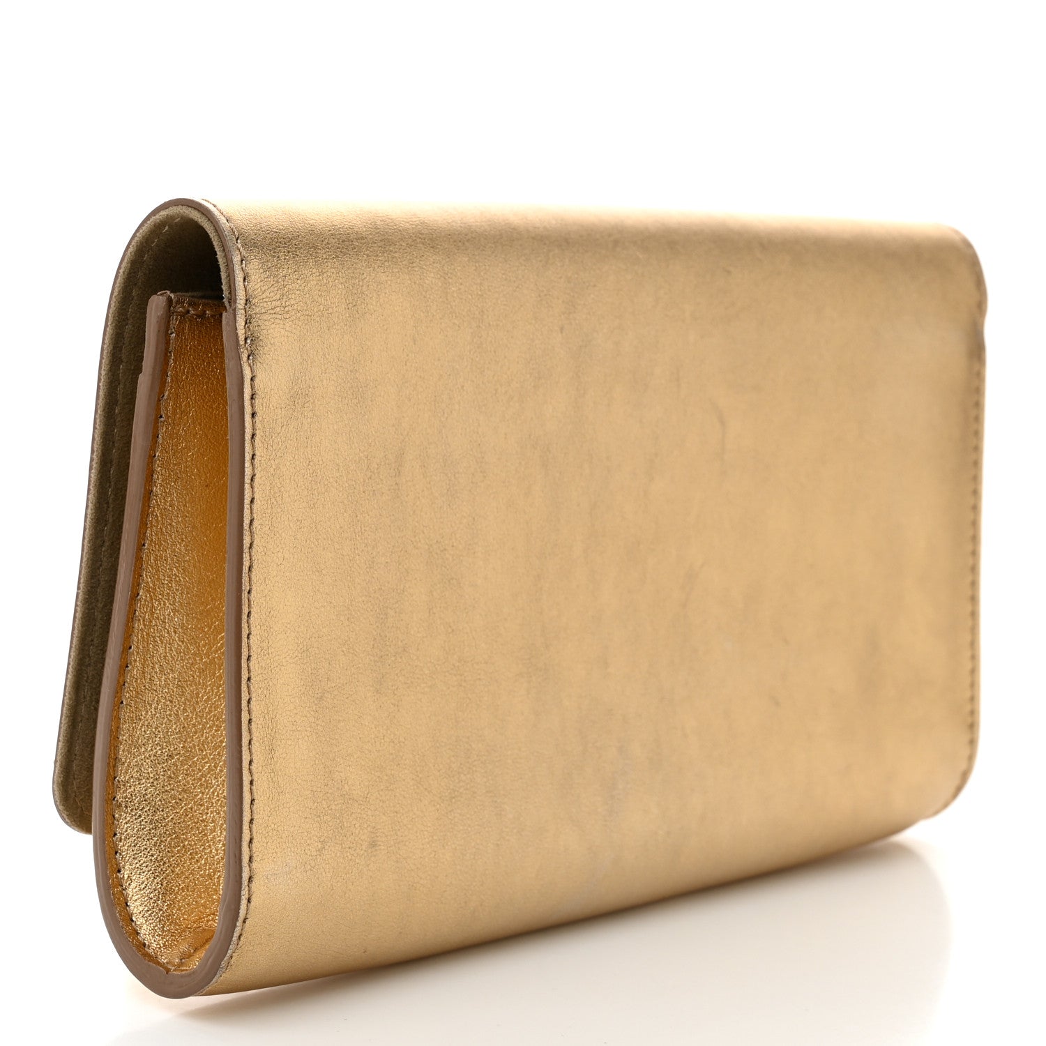 Louis Vuitton Calfskin Neo Sobe Louise EW Clutch Gold 3 of 11
